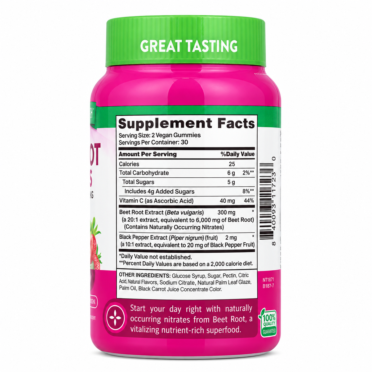 Superfood Beet Root Gummies Nature's Truth