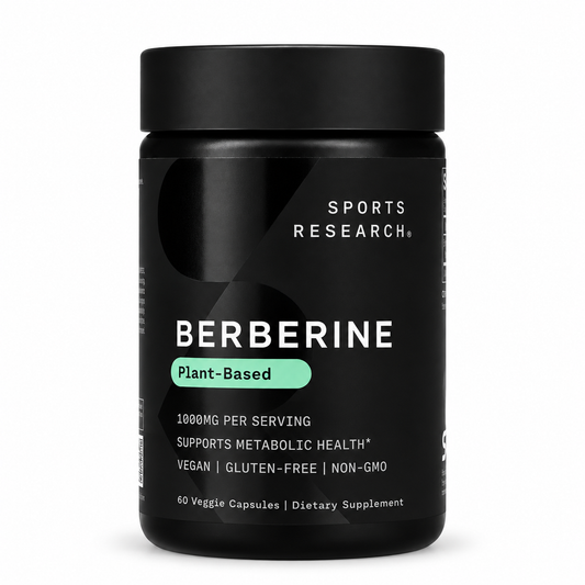 Berberine Plant-Based 1000 mg Sports Research – 60 Veggie Capsules
