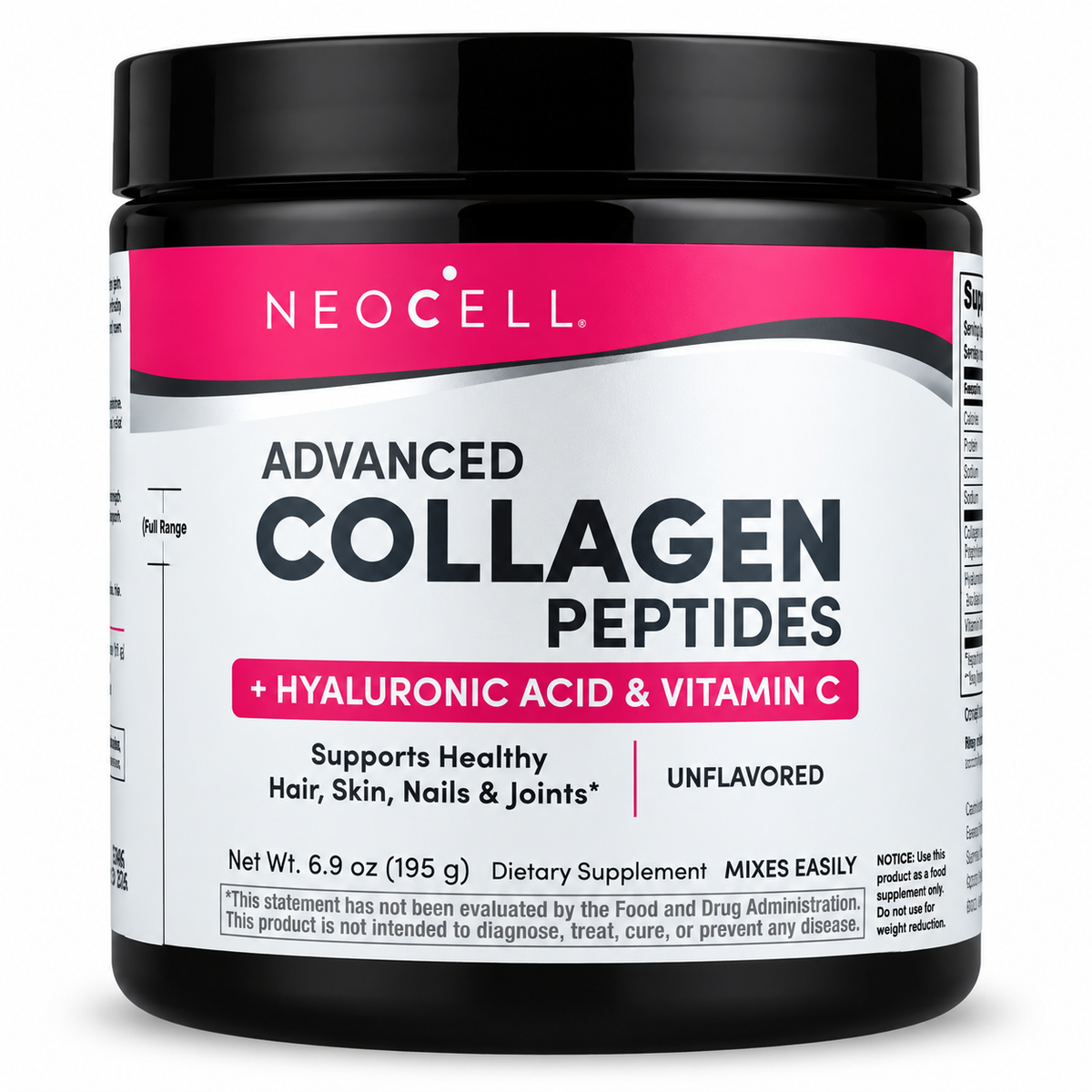 Advanced Collagen Peptides + Ácido Hialurónico y Vitamina C NeoCell – 195 g