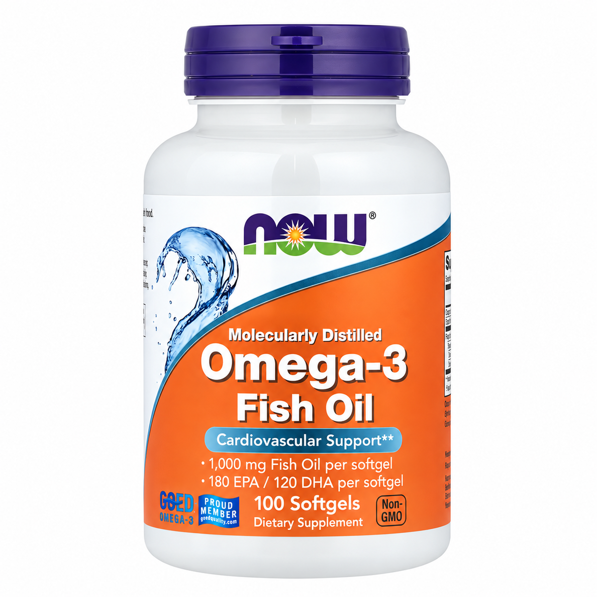 Omega-3 Fish Oil 1000 mg NOW – 100 Softgels