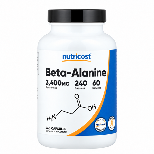 Beta-Alanine 3.400 mg Nutricost – 240 Cápsulas