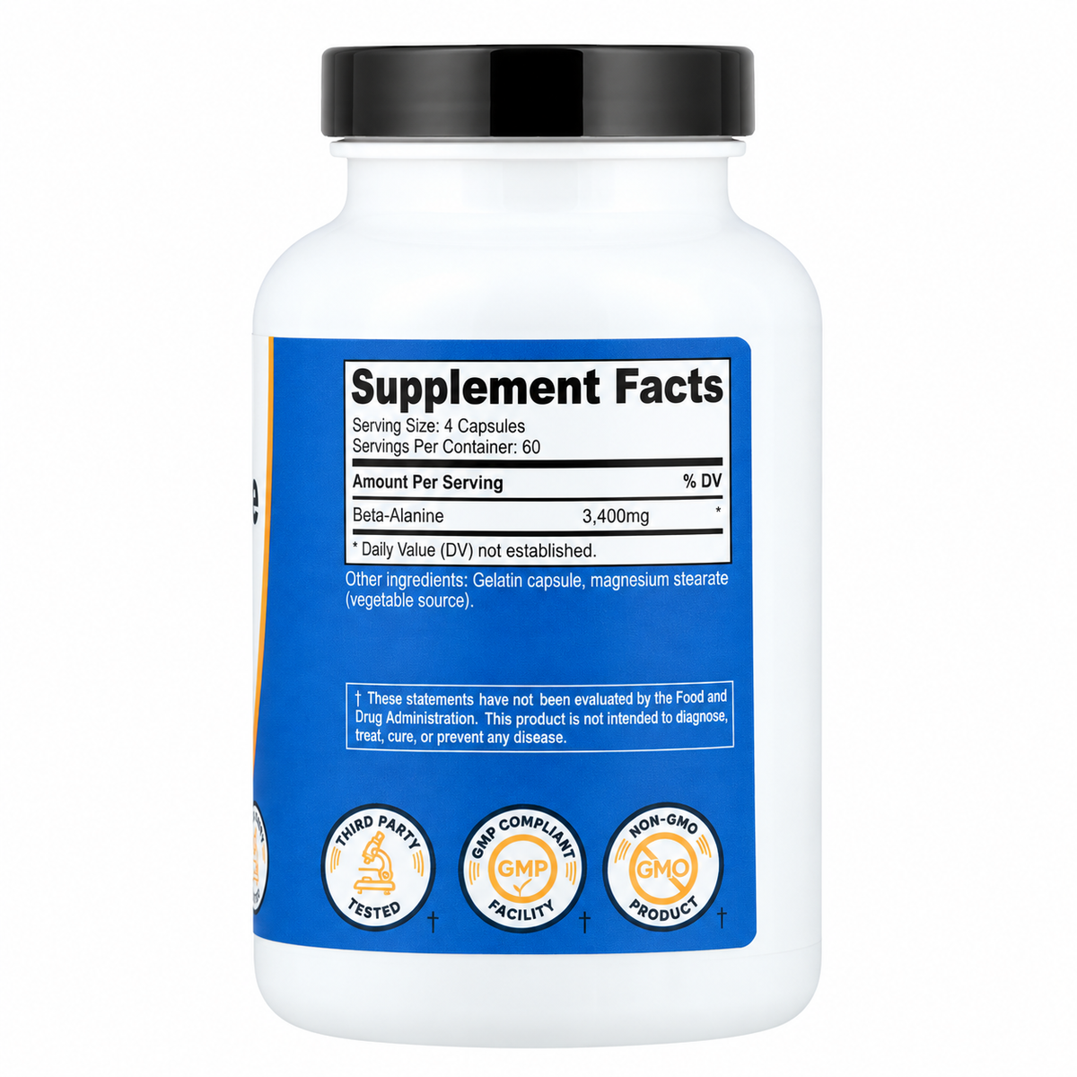 Beta-Alanine 3.400 mg Nutricost – 240 Cápsulas