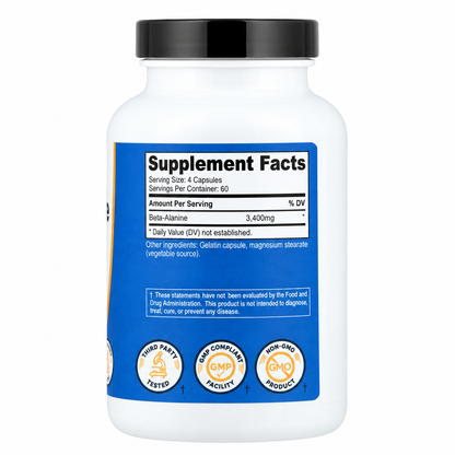 Beta-Alanine 3.400 mg Nutricost – 240 Cápsulas