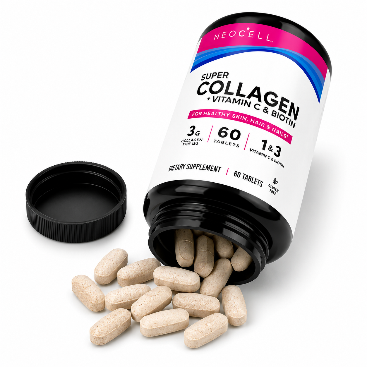 NeoCell Super Collagen + Vitamin C & Biotin – 60 Tabletas