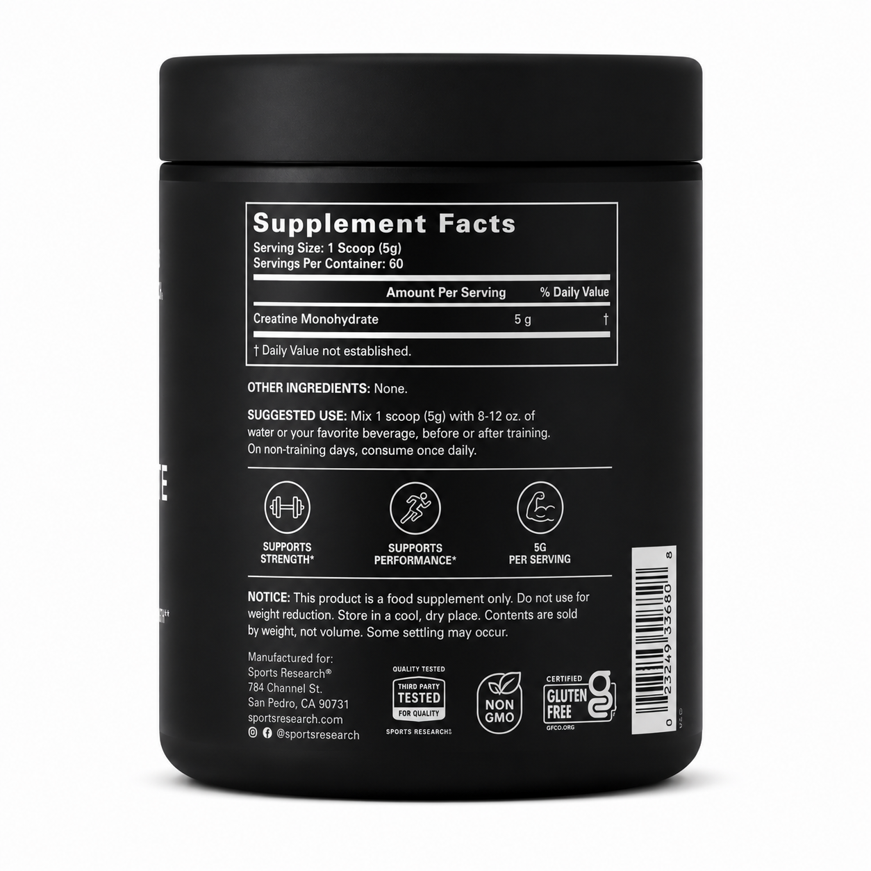 Creatine Monohydrate 300 g Sports Research