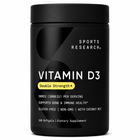 Vitamin D3 Double Strength 2000 IU Sports Research